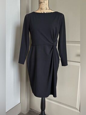 Donna Morgan black long sleeve dress